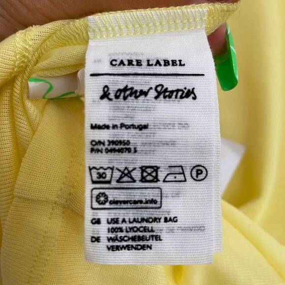 & Other Stories Yellow Tank Size 6 - Picture 4 of 8